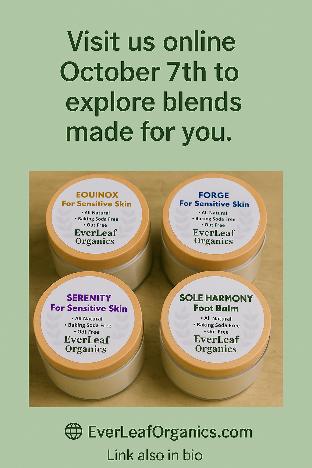 EverLeaf Organics Underarm Lotions and Foot Balm